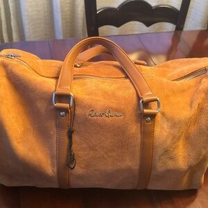 Robert Graham Tan Suede Men's Duffle Overnight Bag